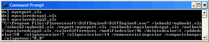 Remove Excel Workbook Color Before Comparison From Command Prompt